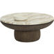 Orula 40 X 17 inch Marble Look / Macchiato Outdoor Coffee Table